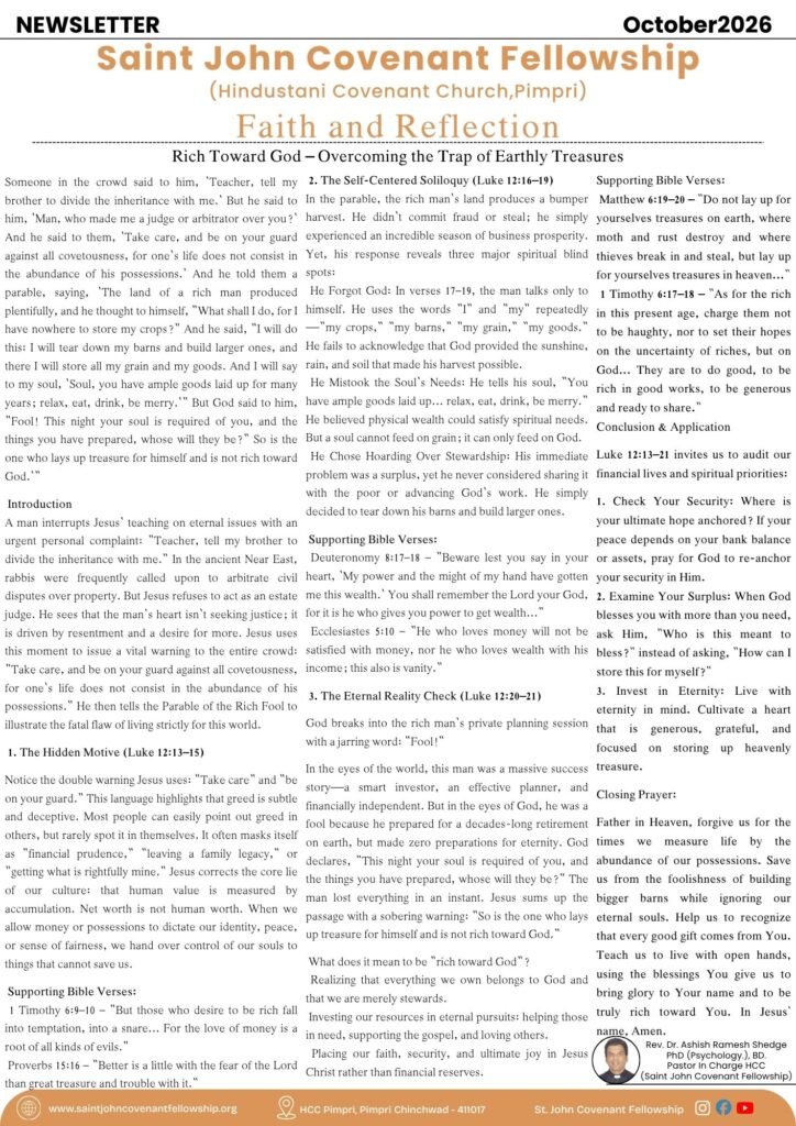 October Newslatter
